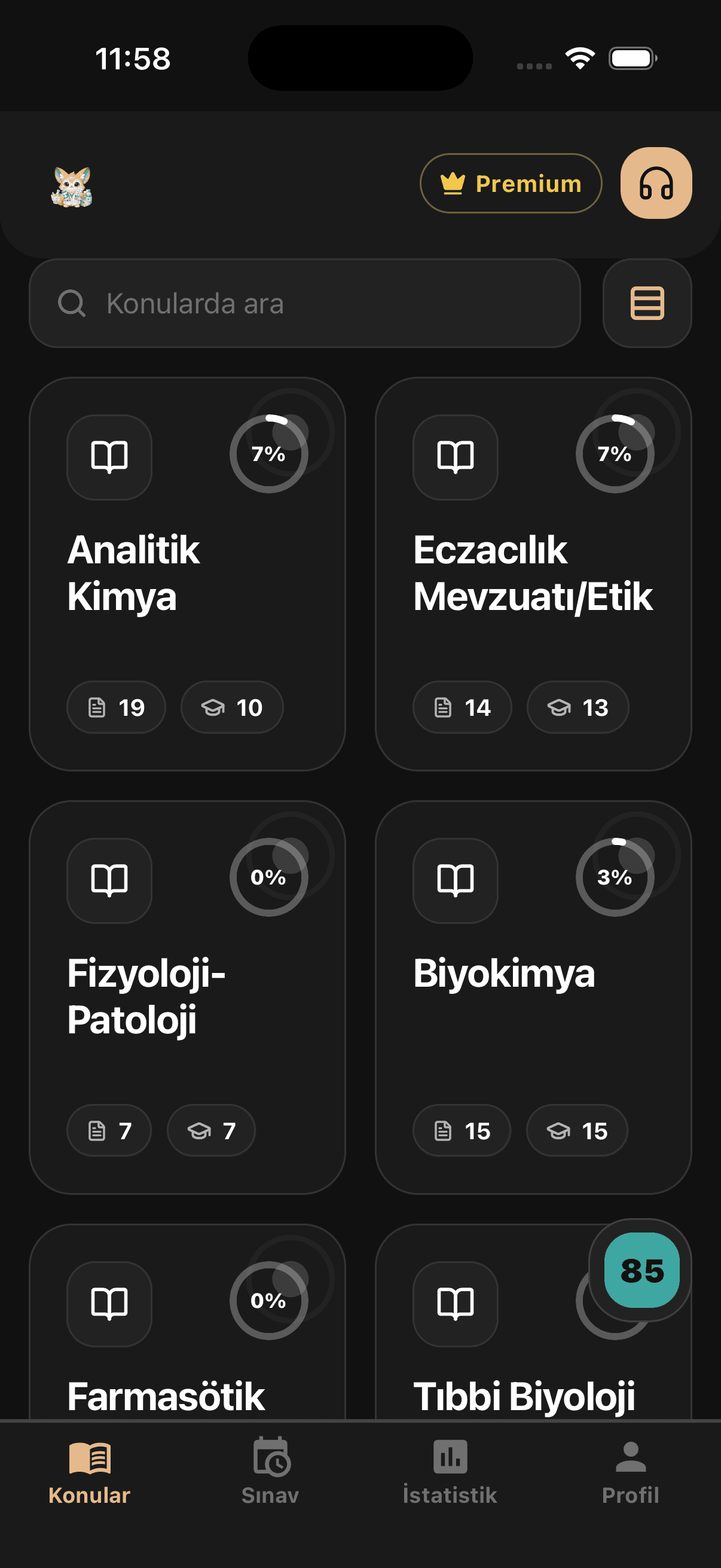 EUS Eğitim mobil uygulaması ekran görüntüsü